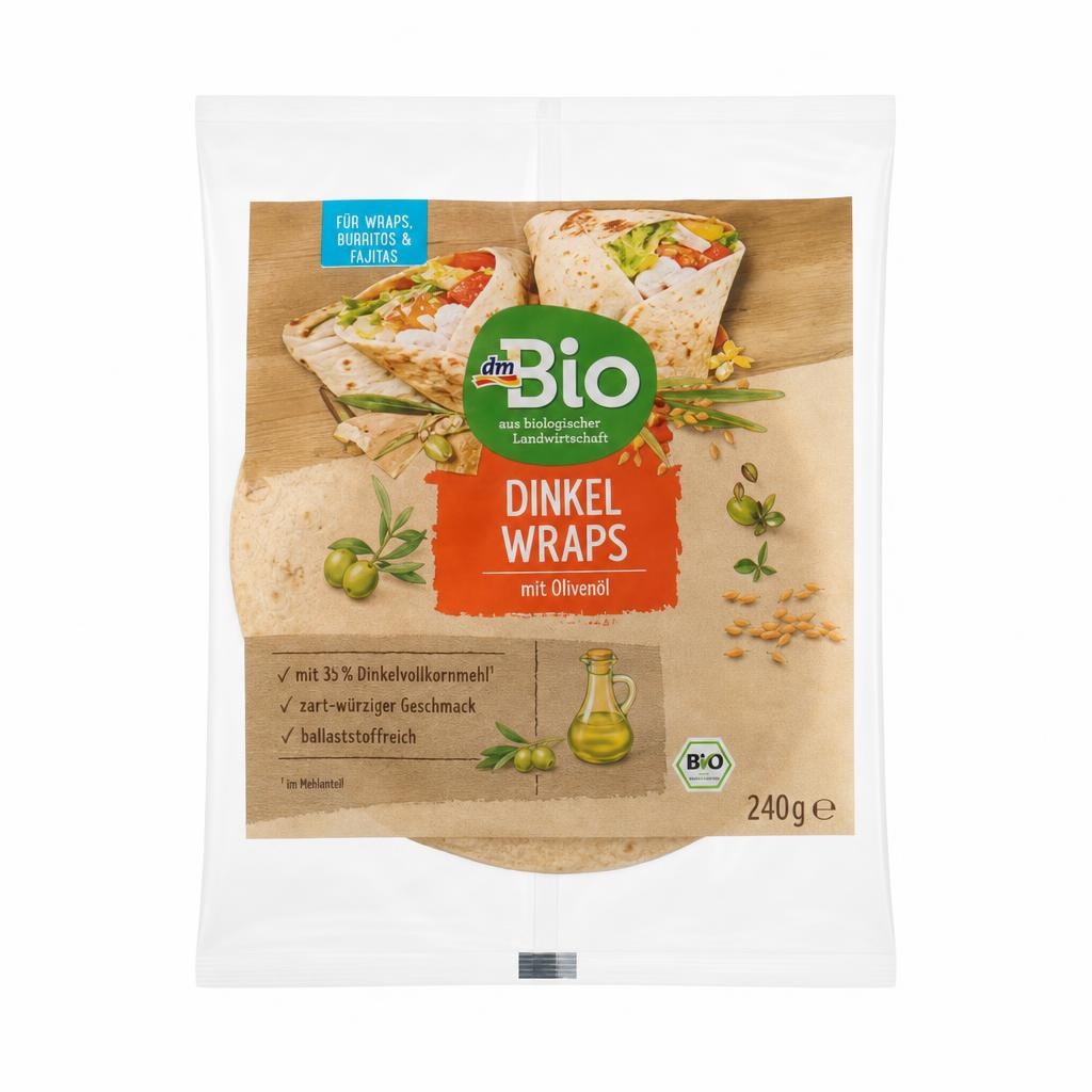 dmBio pirine tortilje z oljčnim oljem 240 g - Akcija v trgovini Dm