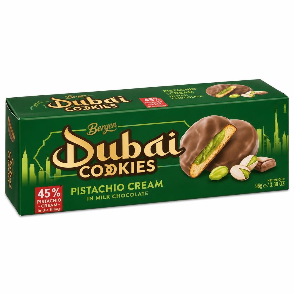 Bergen Dubai piškoti 96 g - Akcija v trgovini Kompas Shop