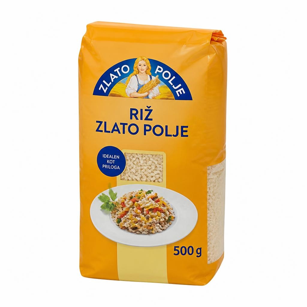Riž Zlato Polje 1 kg Akcija v trgovini E.Leclerc