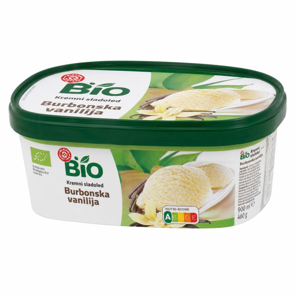 Bio kremni sladoled Burbonska vanilija 900 ml - Akcija v trgovini E.Leclerc