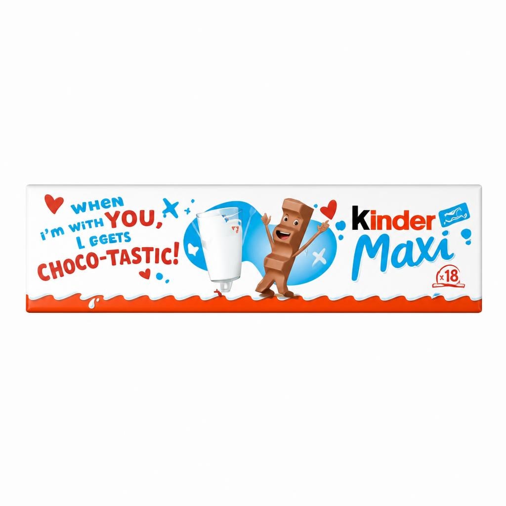 Kinder Chocolate Maxi mlečne čokoladice 378 g Akcija v trgovini Regal Shop