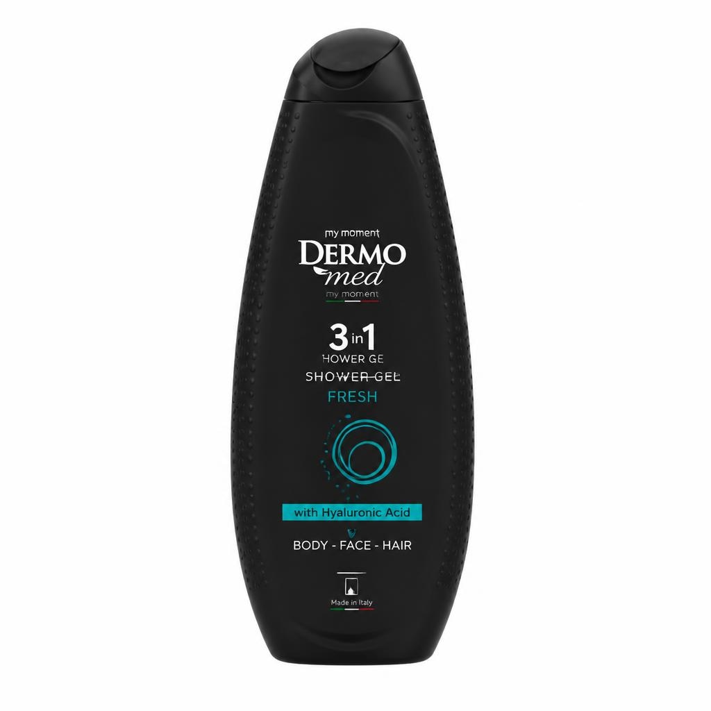 Moški gel za prhanje Dermomed 3 v 1 450 ml - Akcija v trgovini Tuš