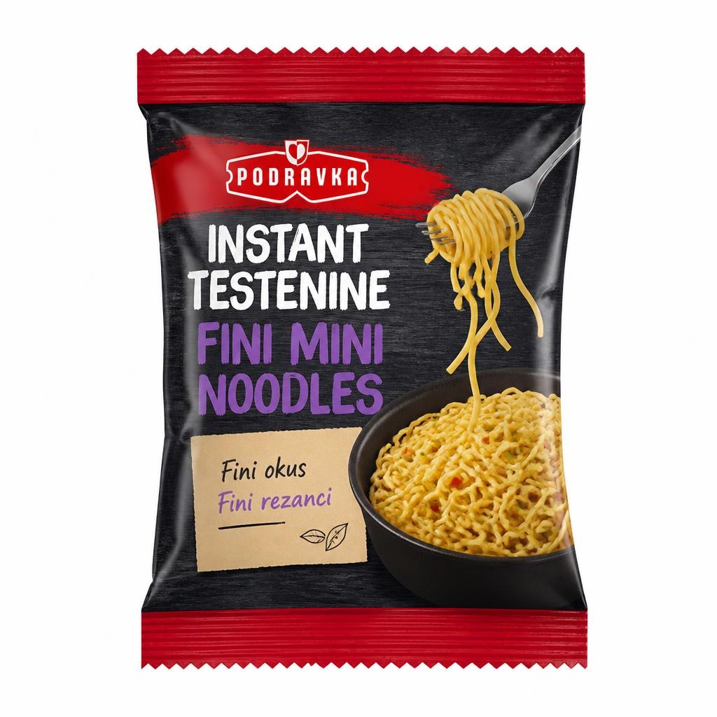 Instant testenine Fini Mini Noodles Podravka različne gramature Akcija v trgovini Tuš