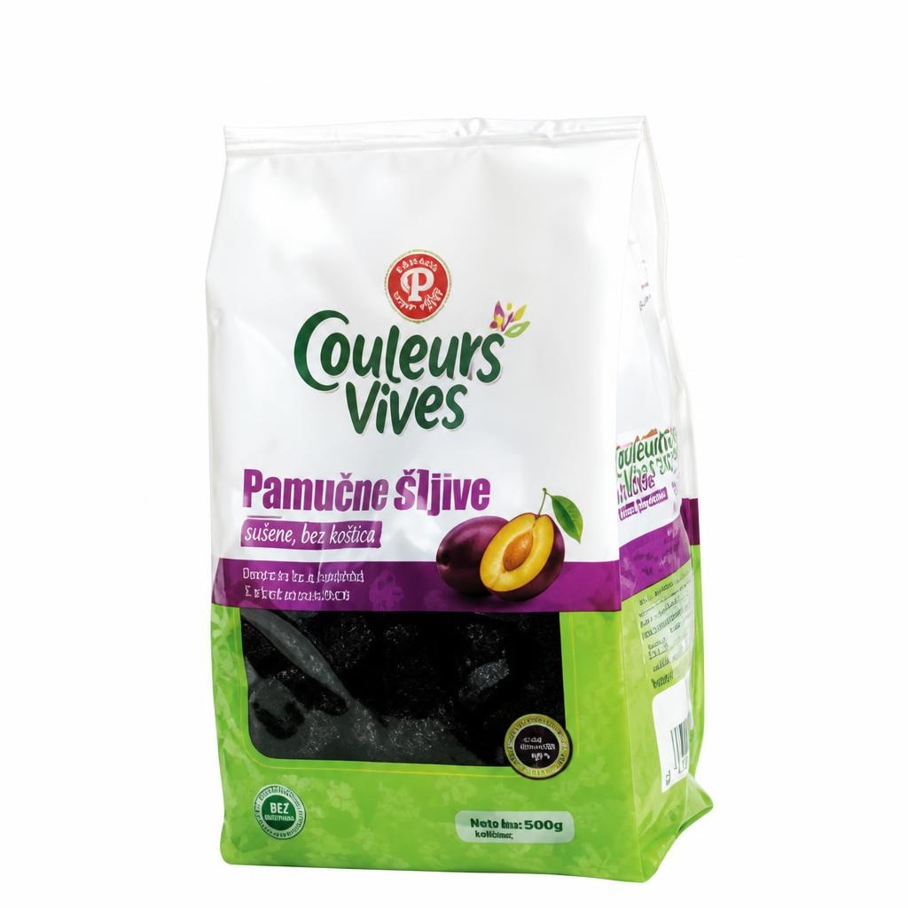 Couleurs Vives Suhe slive 500 g - Akcija v trgovini E.Leclerc