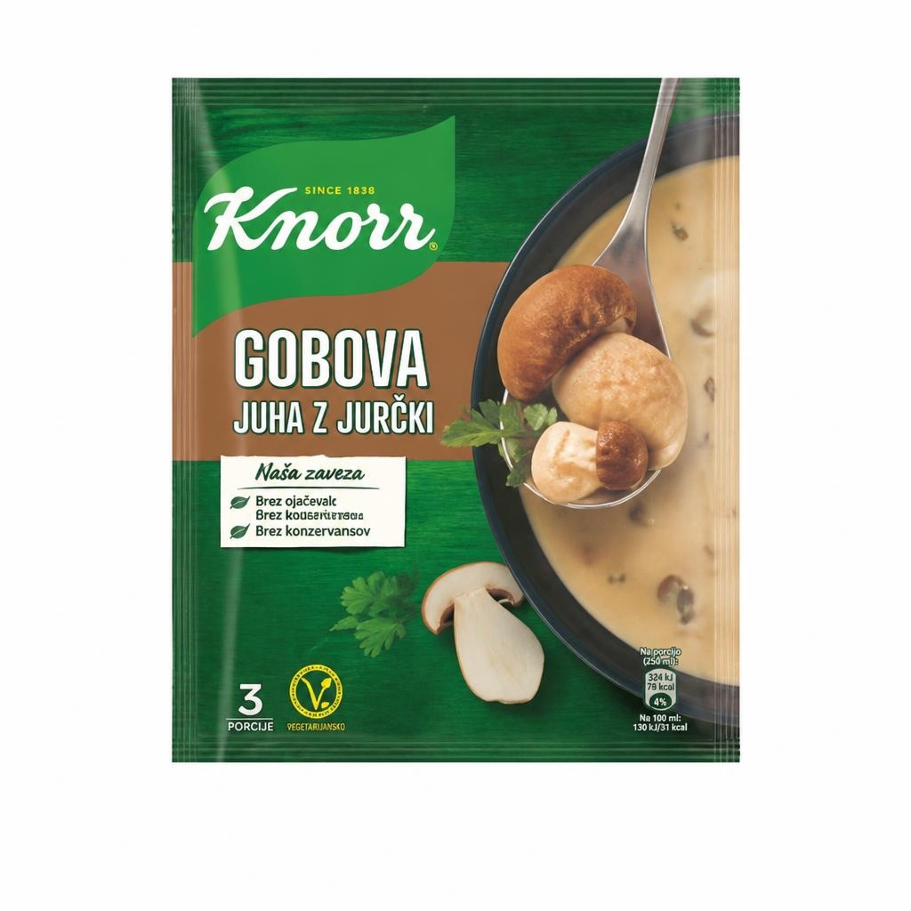 Knorr gobova juha z jurčki 50 g Akcija v trgovini Tuš