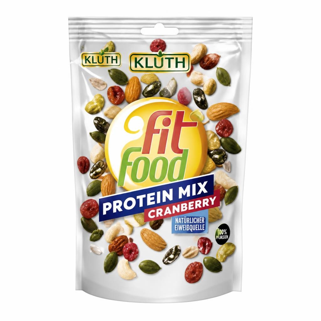 Kluth Fit Food mešanica oreščkov, semen in suhega sadja z brusnicami 150 g Akcija v trgovini Regal Shop