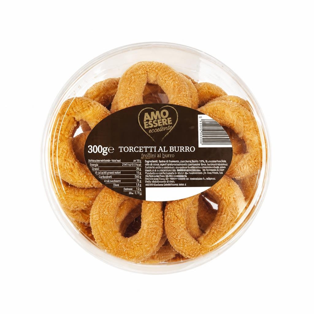 Amo Essere Masleni keksi Torcetti 300 g - Akcija v trgovini Eurospin