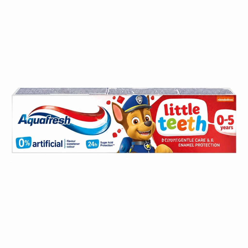 Aquafresh zobna pasta Little Teeth - Akcija v trgovini Mercator