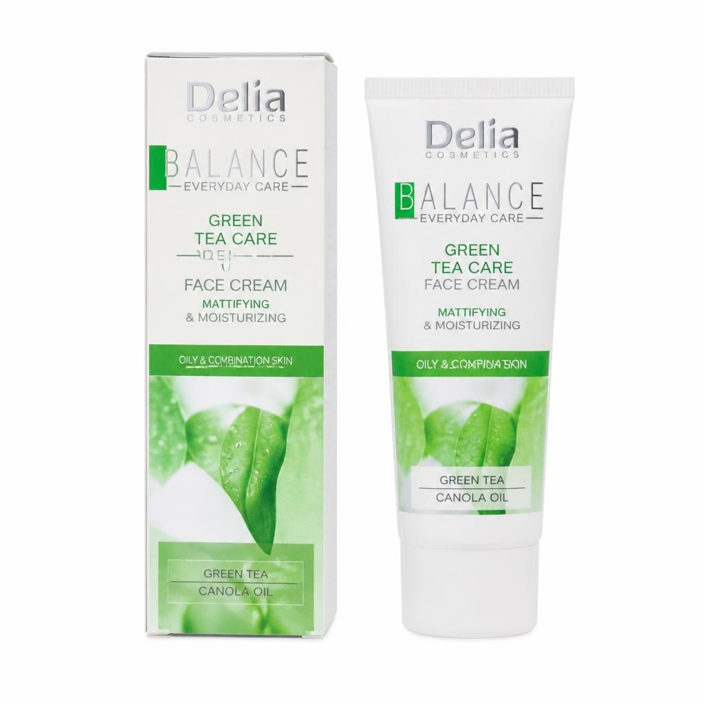 Delia Vlažilna krema za obraz zeleni čaj in olje oljne repice 50 ml Akcija v trgovini Tuš