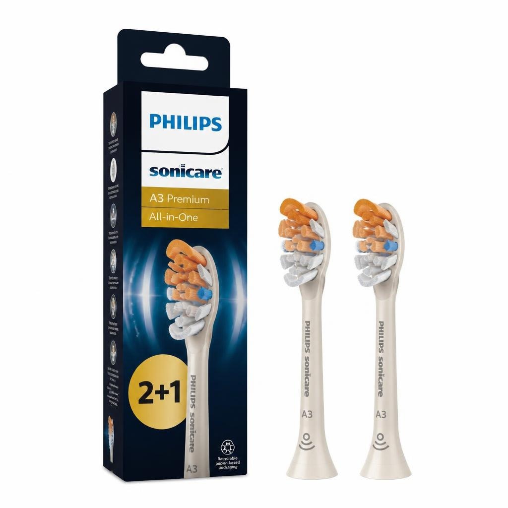 Philips Sonicare A3 Premium All-In-One nadomestne glave za sonično zobno ščetko 3 kosi Akcija v trgovini Dm