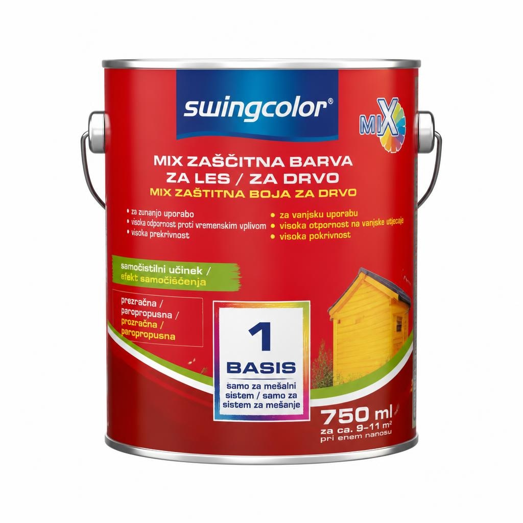 Swingcolor Mix zaščitna barva za les 'Basis 1 ali 4' 4 l - Akcija v trgovini Bauhaus