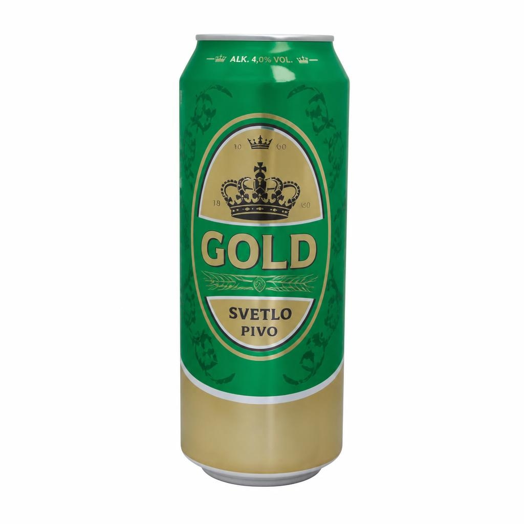 Svetlo pivo Gold 0,5 l Akcija v trgovini Tuš
