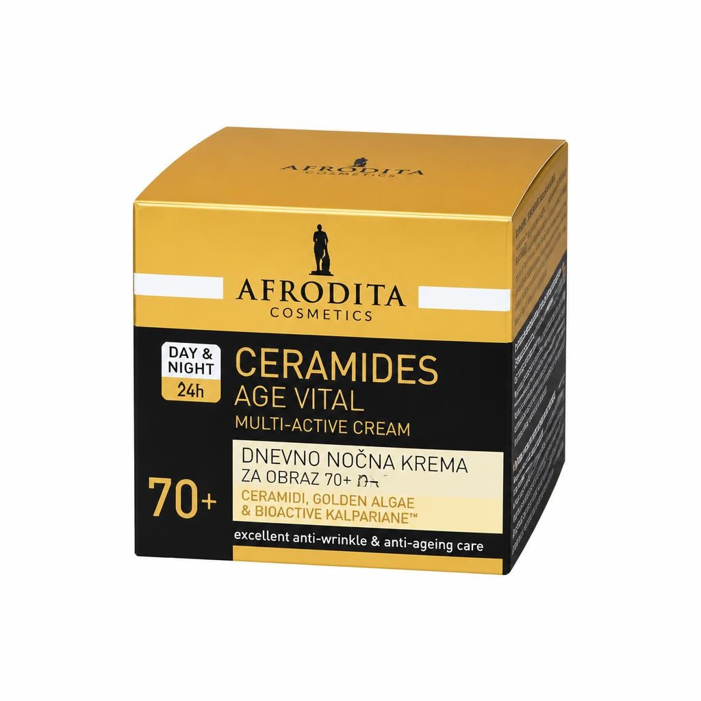 KREMA ZA OBRAZ CERAMIDES AGE VITAL 50 ml Afrodita - Akcija v trgovini E.Leclerc