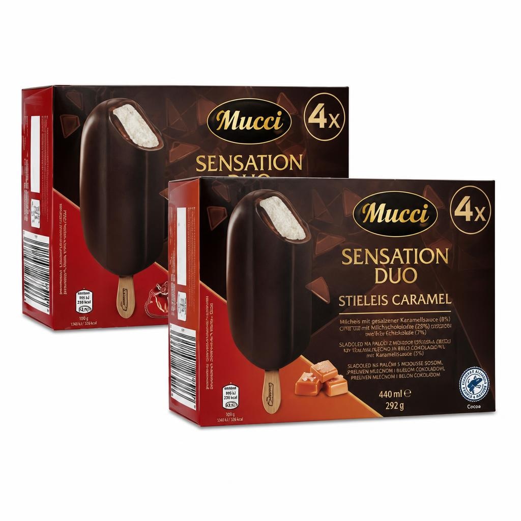Mucci Sladoled na palčki Duo 360 ml - Akcija v trgovini Hofer