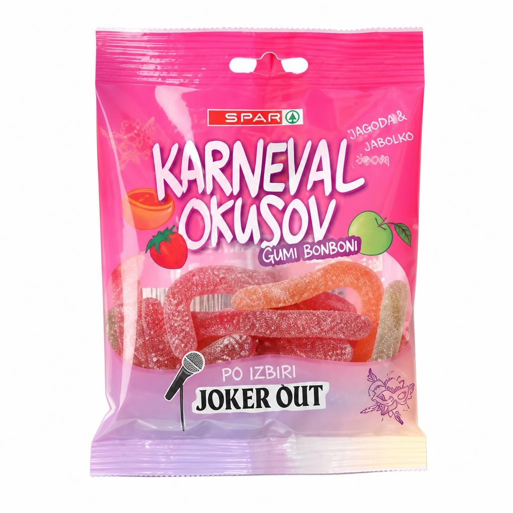 GUMI BONBONI KARNEVAL OKUSOV 100 g SPAR - Akcija v trgovini Spar
