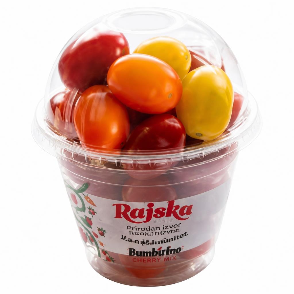 Češnjev paradižnik Bumbulino 200 g Rajska - Akcija v trgovini Mercator