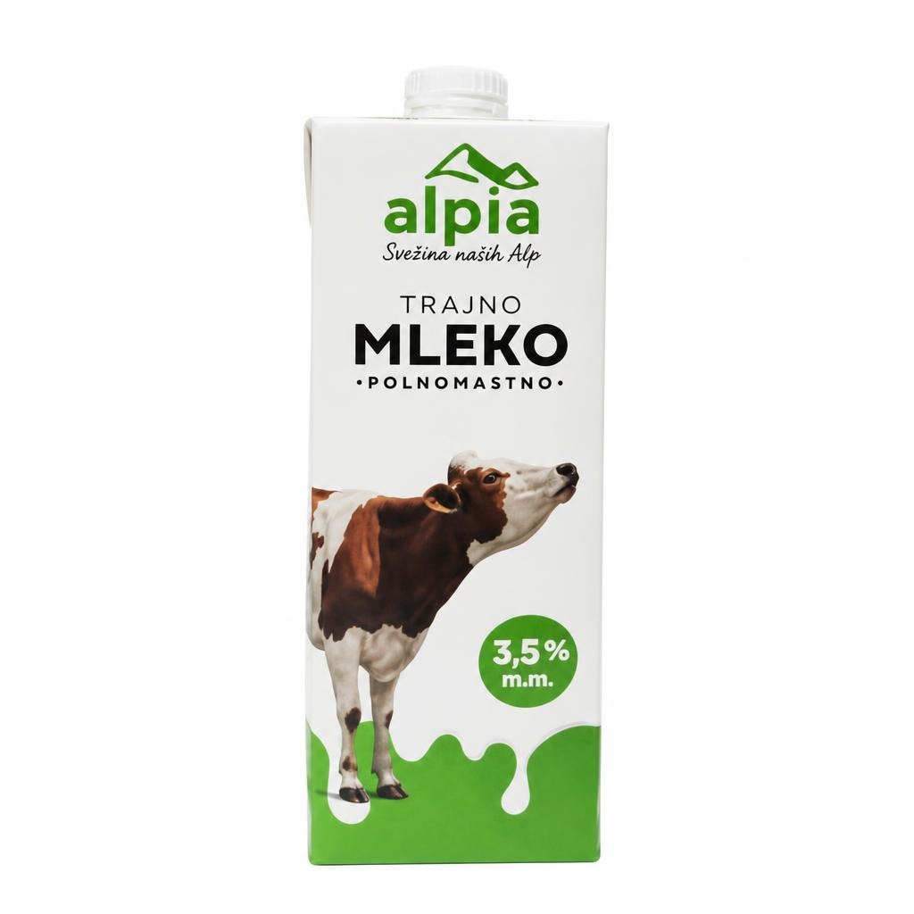 Alpia trajno mleko 1 L Akcija v trgovini Jager