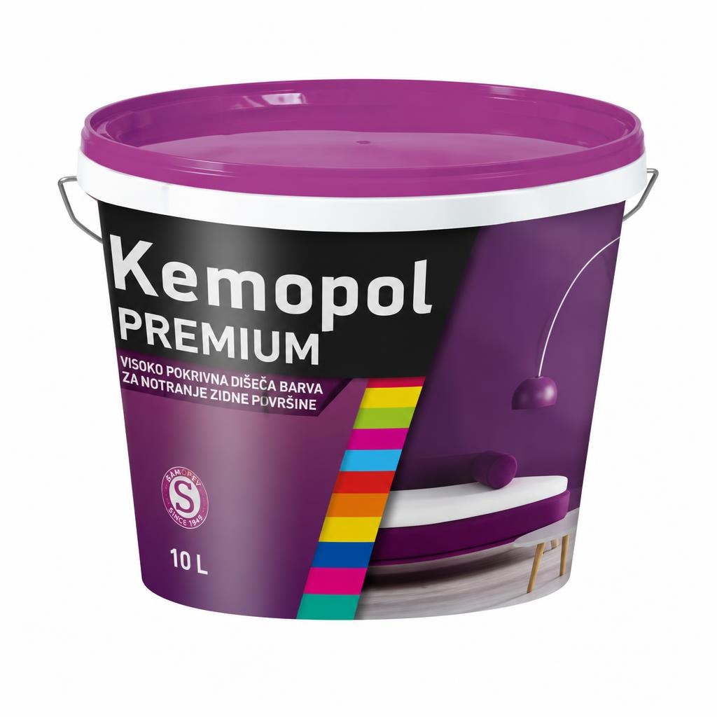 Barva za notranje zidove KEMOPOL PREMIUM 10 l - Akcija v trgovini Pevex