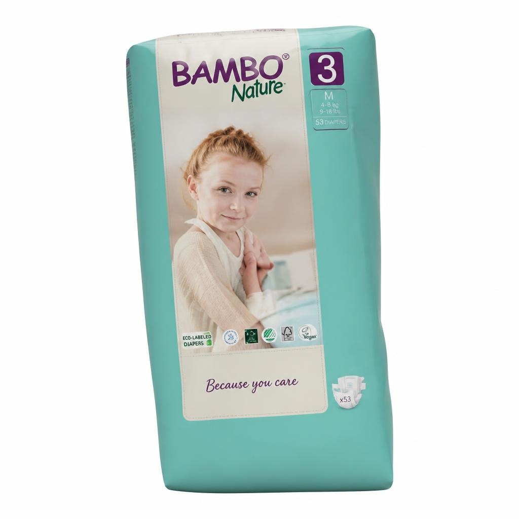 Bambo Nature otroške plenice Tall Pack od 40 do 52 kosov Akcija v trgovini E.Leclerc