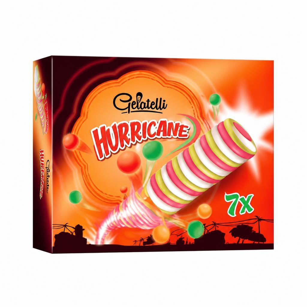 Gelatelli Sladoled Hurricane 7 x 75 ml - Akcija v trgovini Lidl