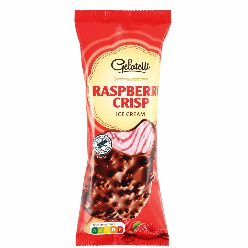 Gelatelli Sladoled malina 110 ml - Akcija v trgovini Lidl