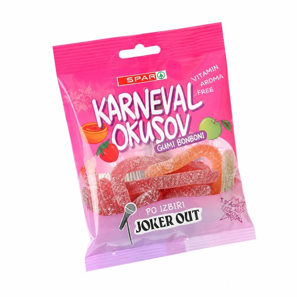 Gumi bonboni Karneval okusov 100 g JOKER OUT SPAR - Akcija v trgovini Spar