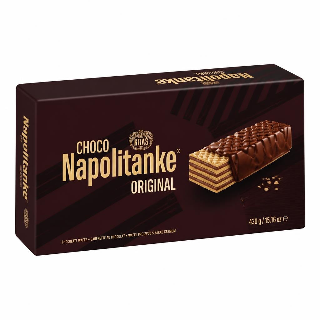Napolitanke Kraš 430 g Akcija v trgovini Tuš