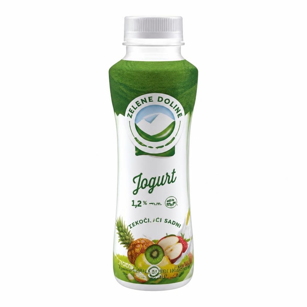 Tekoči sadni jogurt Zelene doline 500 g Akcija v trgovini E.Leclerc
