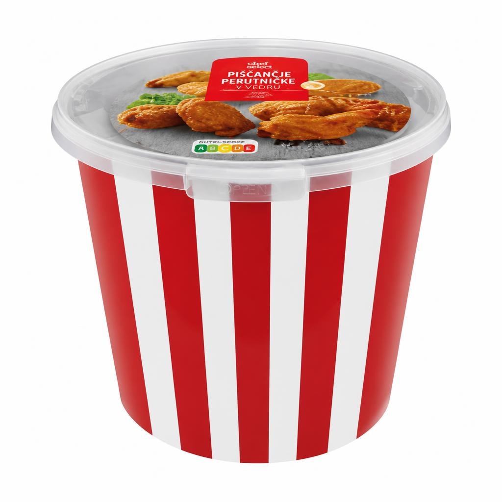 CHEF SELECT Piščančje perutničke v vedru 750 g Akcija v trgovini Lidl