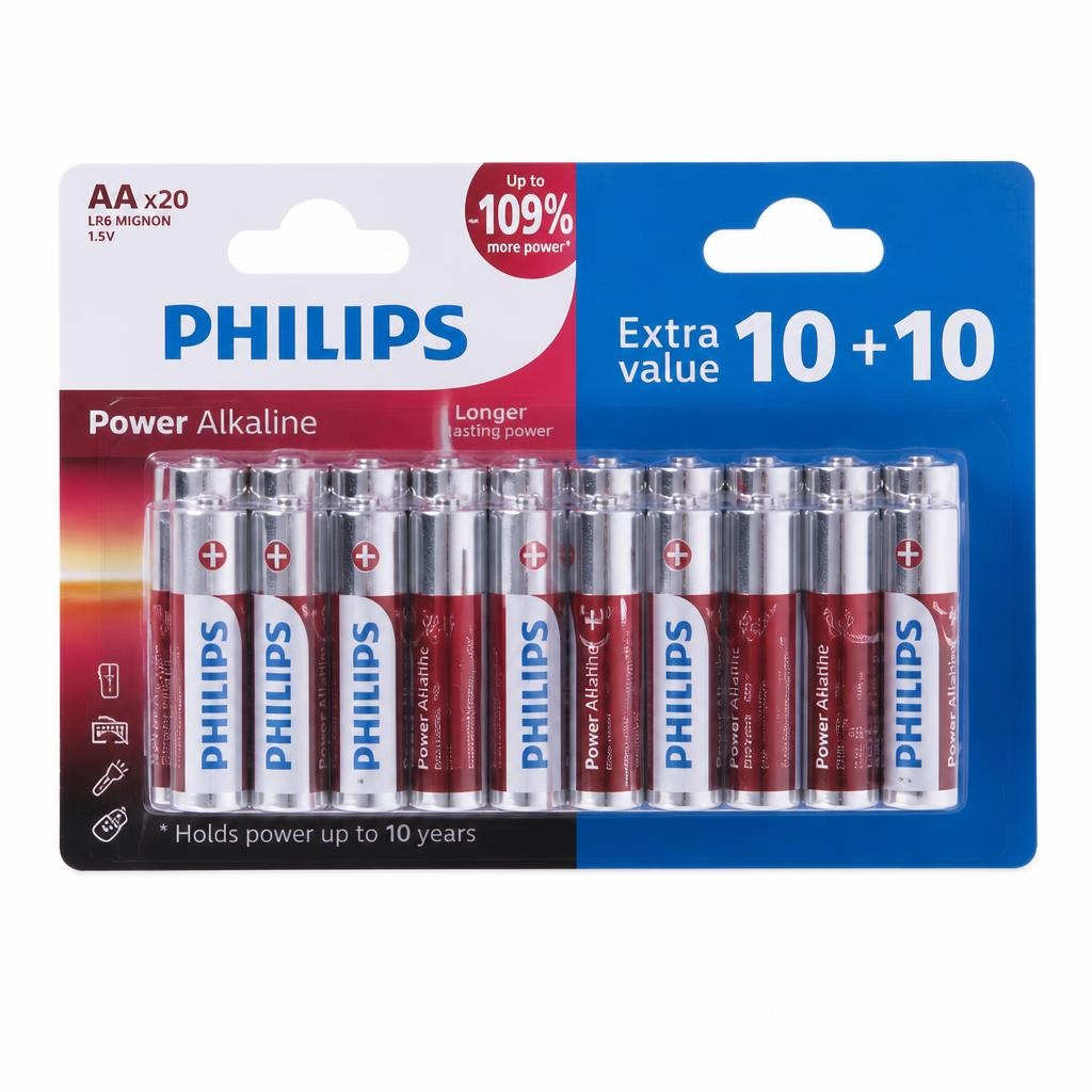 PHILIPS Izbor baterij 20 kos - Akcija u trgovini Lidl