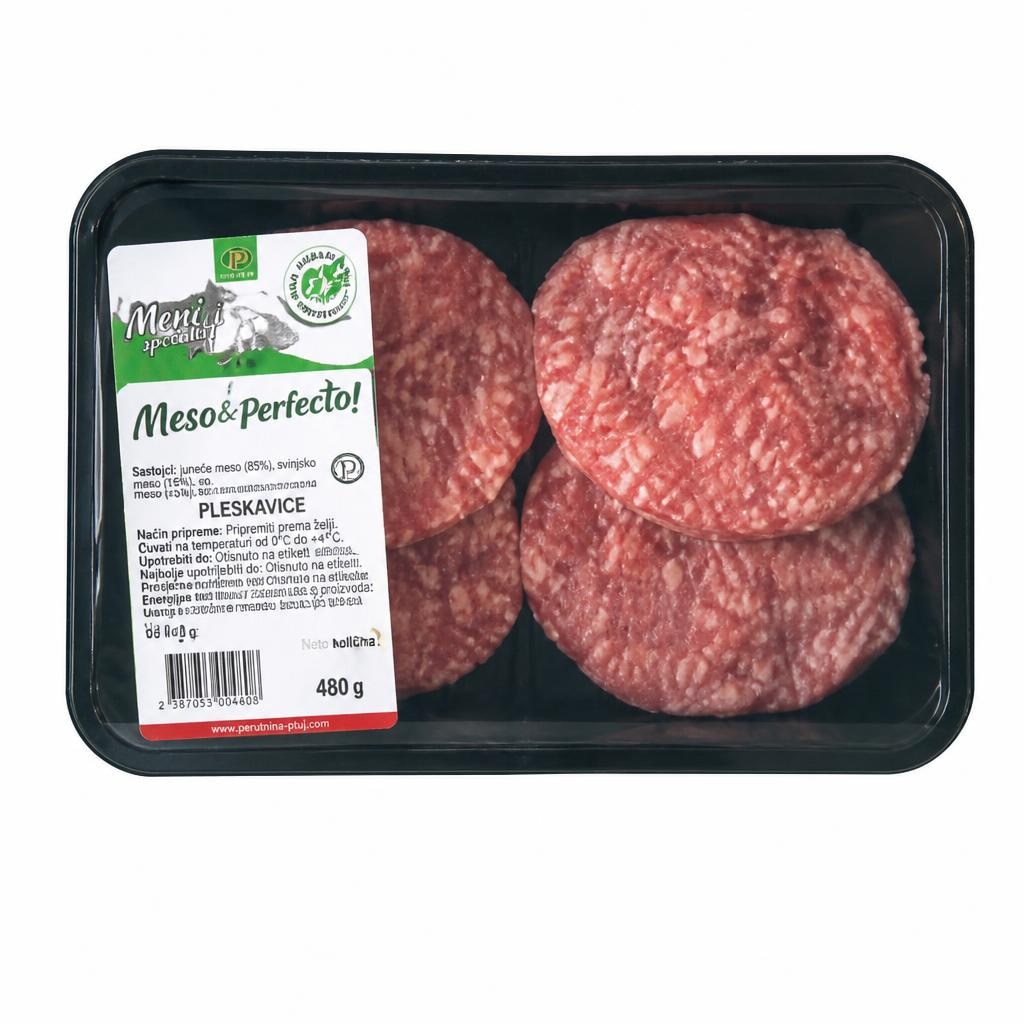 Pleskavice 480 g Tuš Akcija v trgovini Tuš