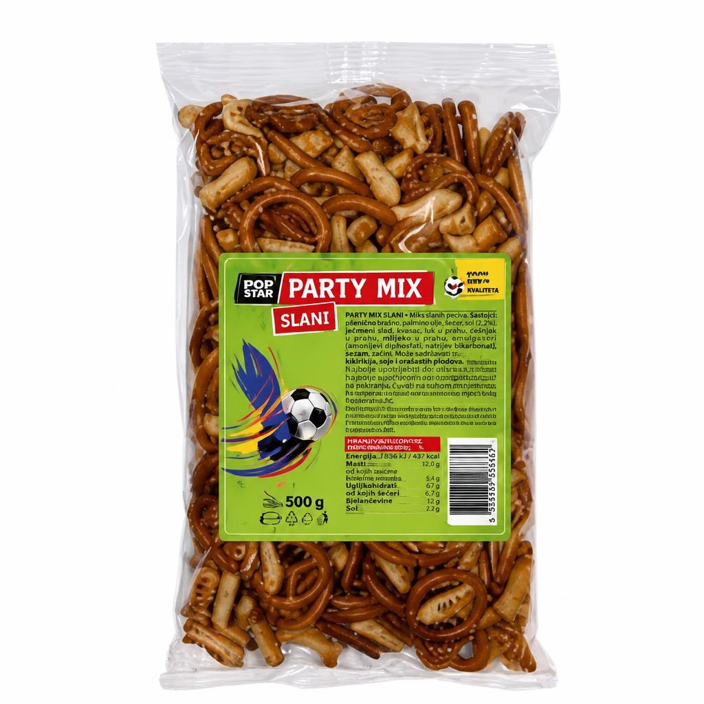 Party Mix Slani Prigrizki 500 g - Akcija v trgovini Eurospin