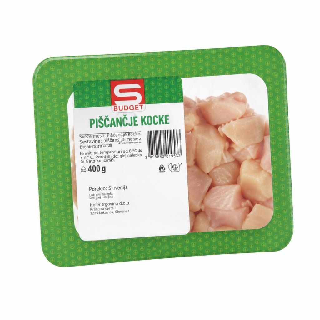 S-Budget piščančje kocke 400 g Akcija v trgovini Spar