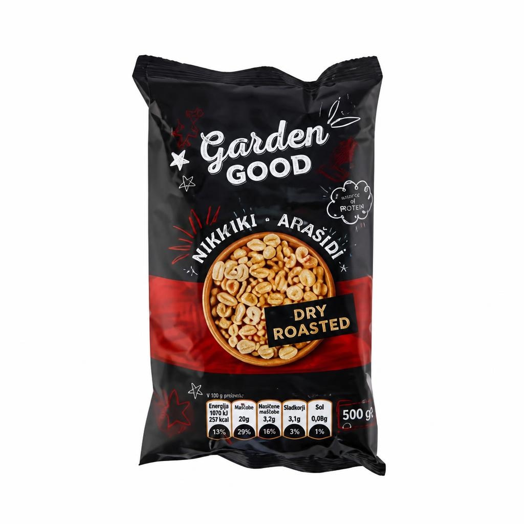 Arašidi Garden Good 500 g - Akcija v trgovini Mercator