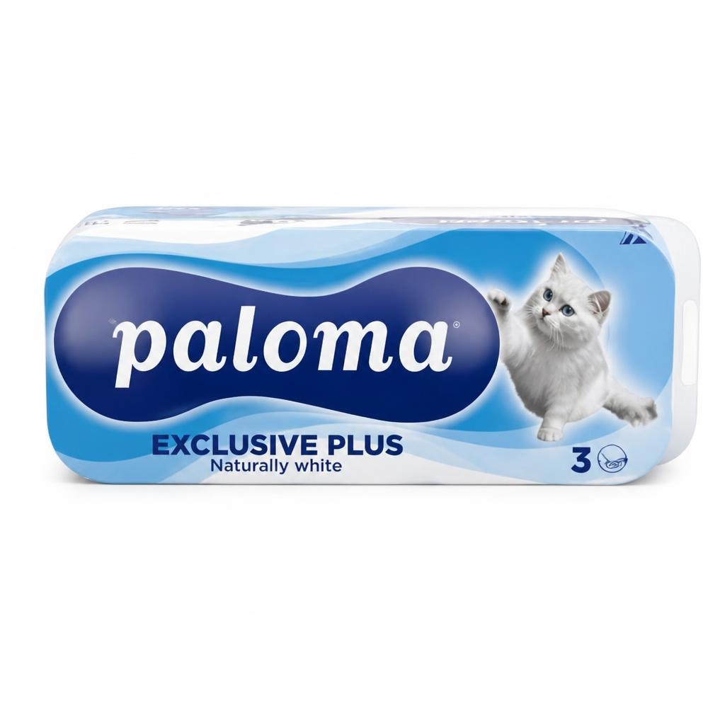 Paloma Exclusive Plus toaletni papir 10/1 Akcija v trgovini Tuš