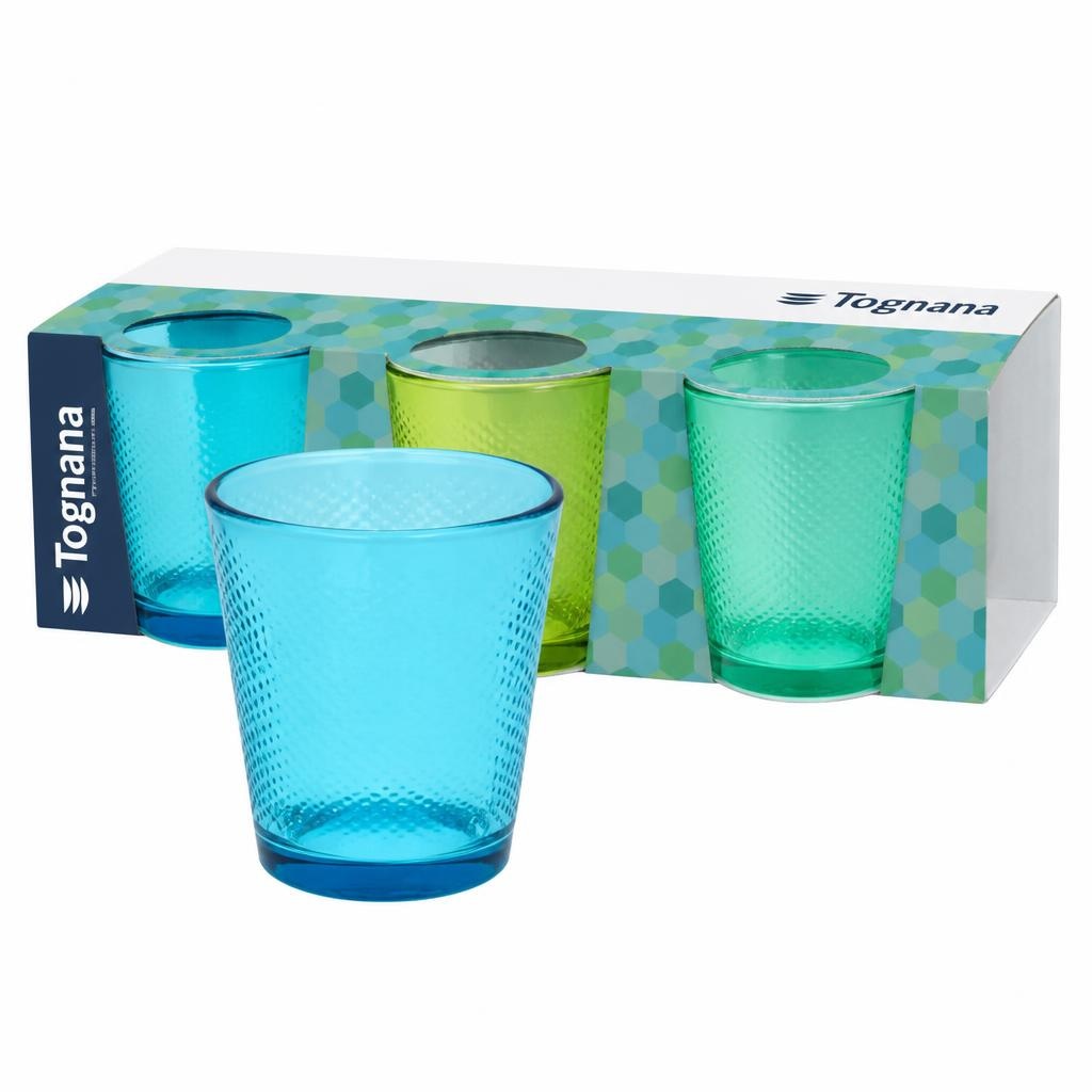 Barvni kozarci 3 x 340 ml Tognana Akcija u trgovini Spar