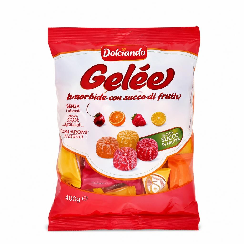 Mehki sadni bonboni 400 g Dolciando - Akcija v trgovini Eurospin