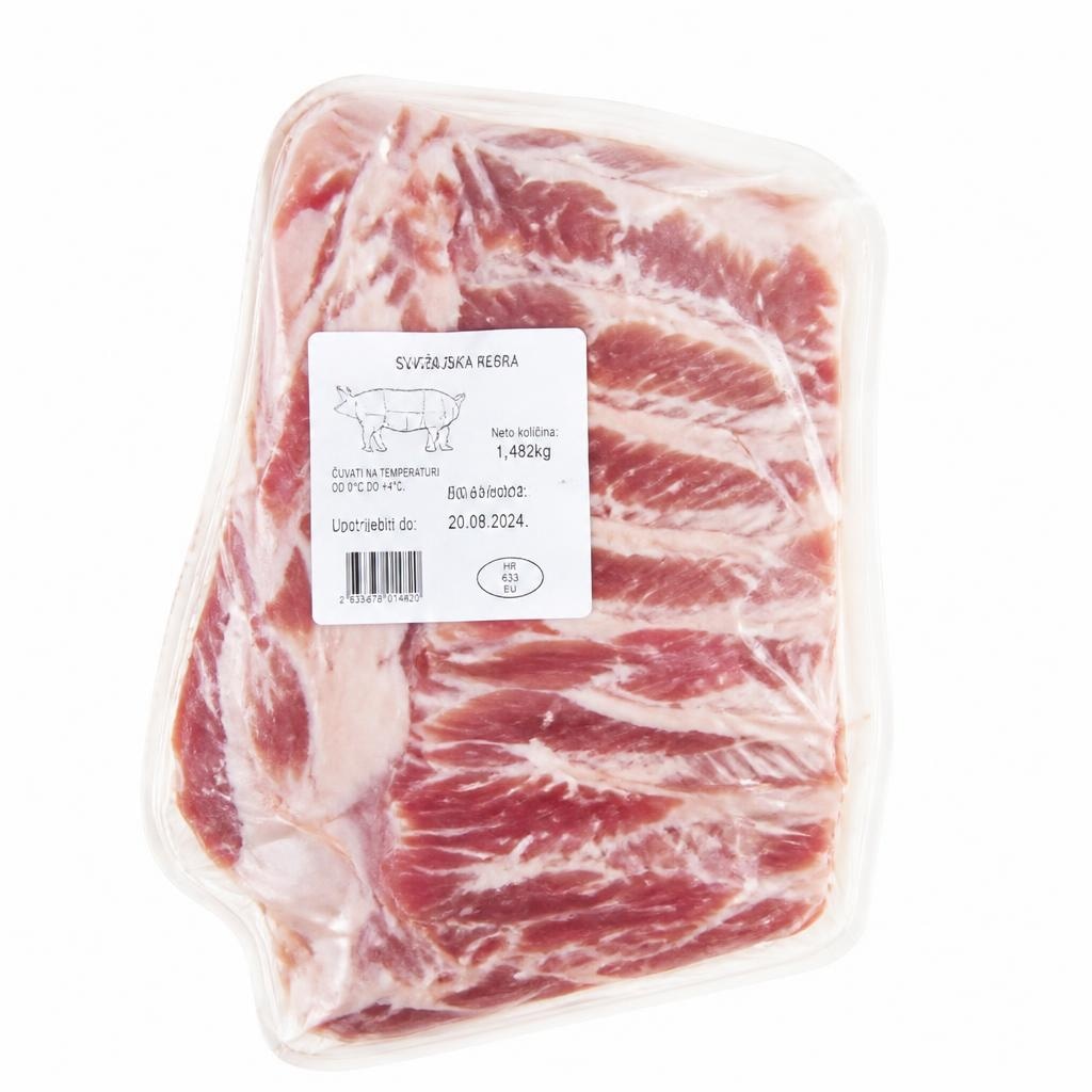 Sveža svinjska rebra pribl. 1,1 kg Akcija v trgovini Lidl