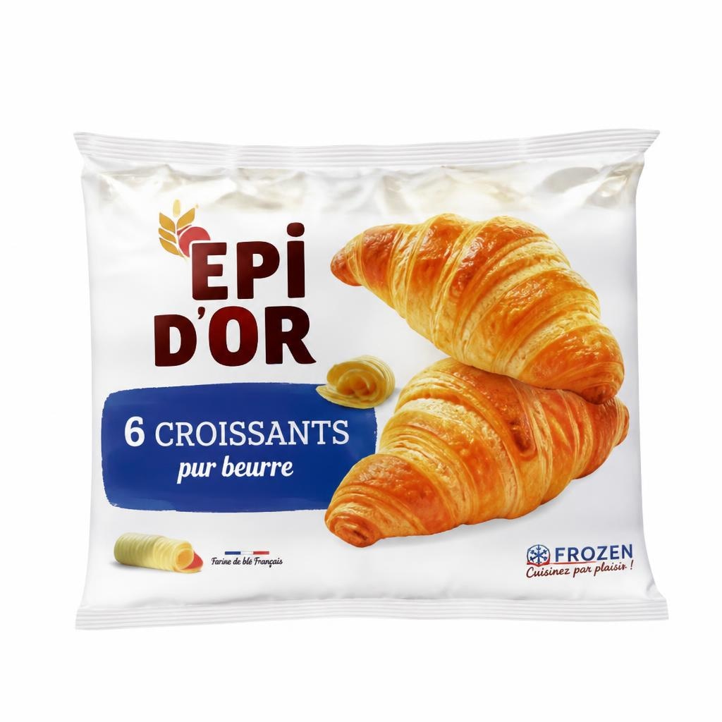 Francoski masleni rogljički Epi D'or 6 x 60 g Akcija v trgovini E.Leclerc