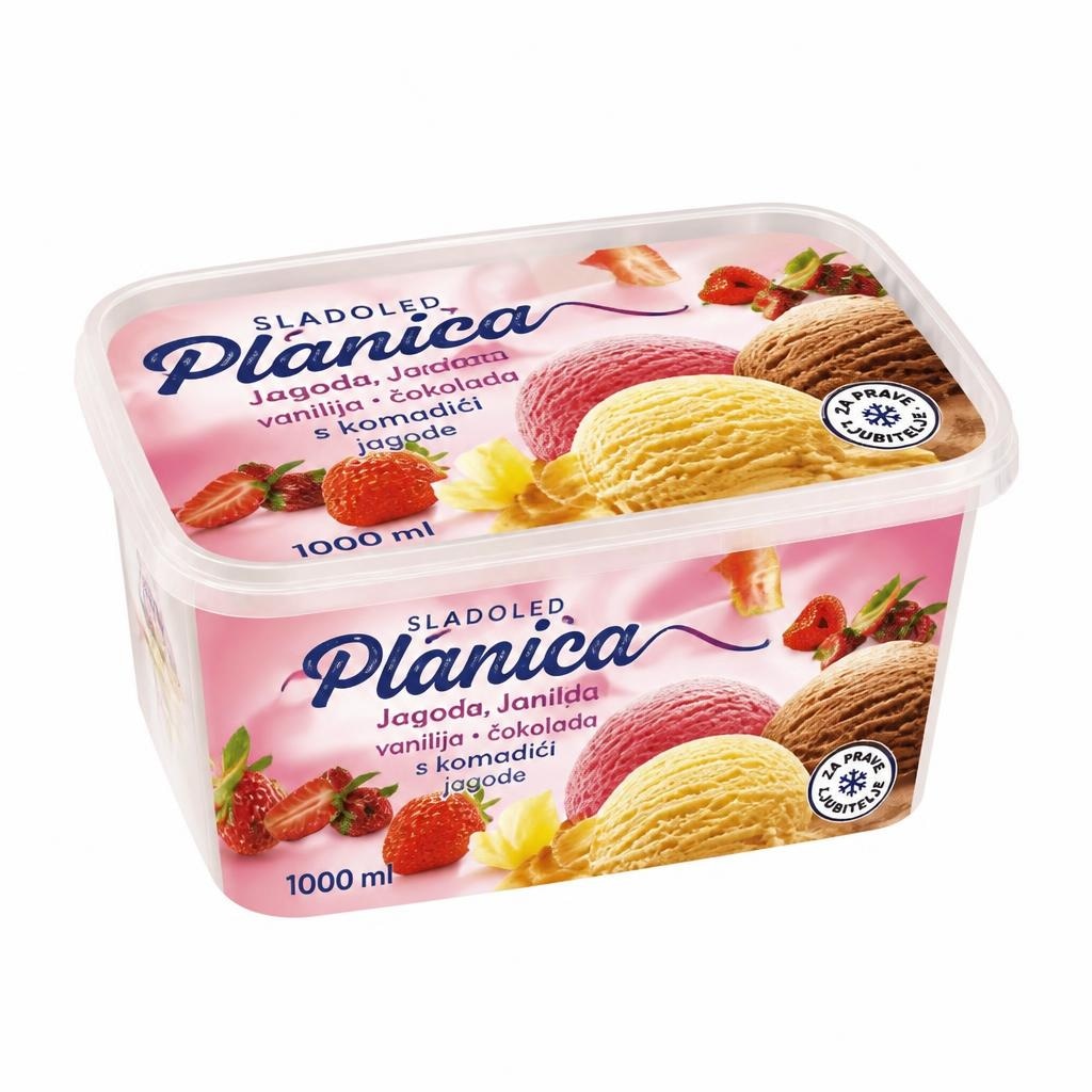 Sladoled Planica 1 l Akcija v trgovini Mercator