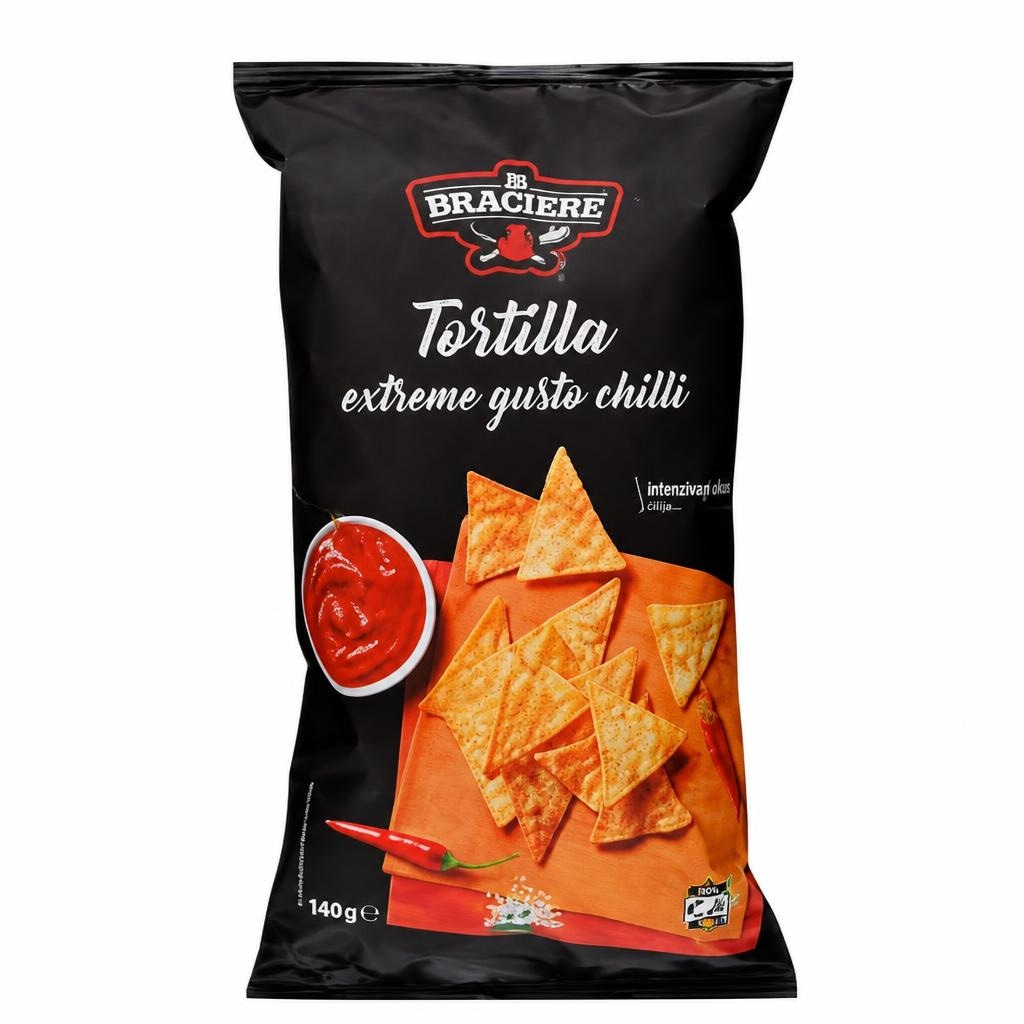 Čips tortilije z okusom čilija 400 g Akcija v trgovini Eurospin