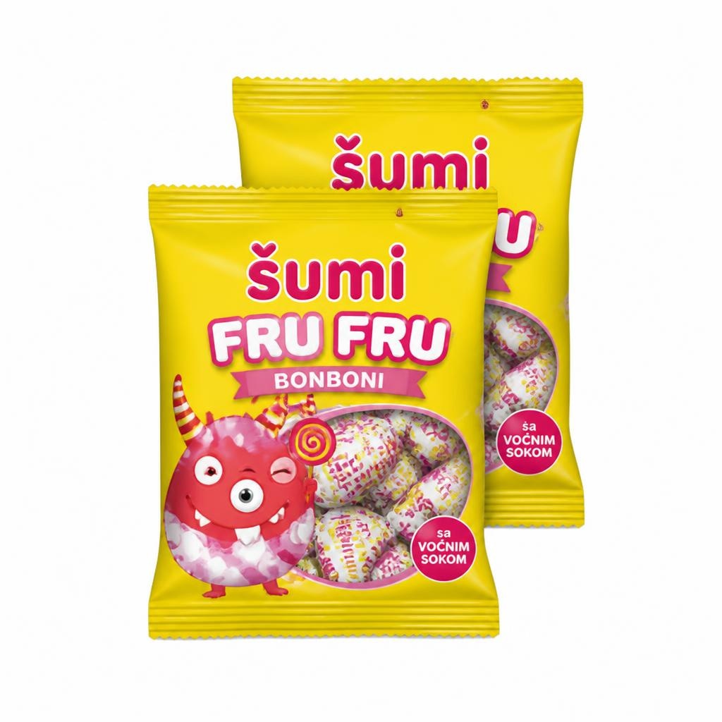 Bonboni Šumi Fru Fru 400 g Akcija v trgovini Mercator