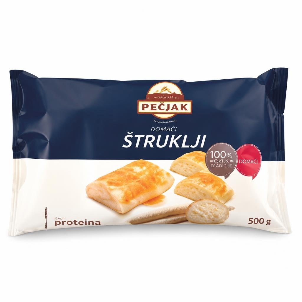 Pečjak domači skutni štruklji 500 g Akcija v trgovini Spar