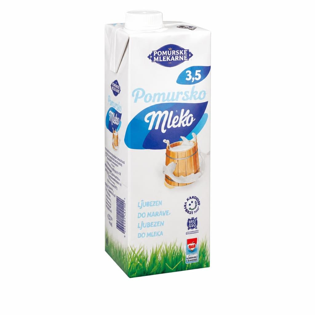 Pomurske mlekarne trajno mleko 1 l Akcija v trgovini Spar