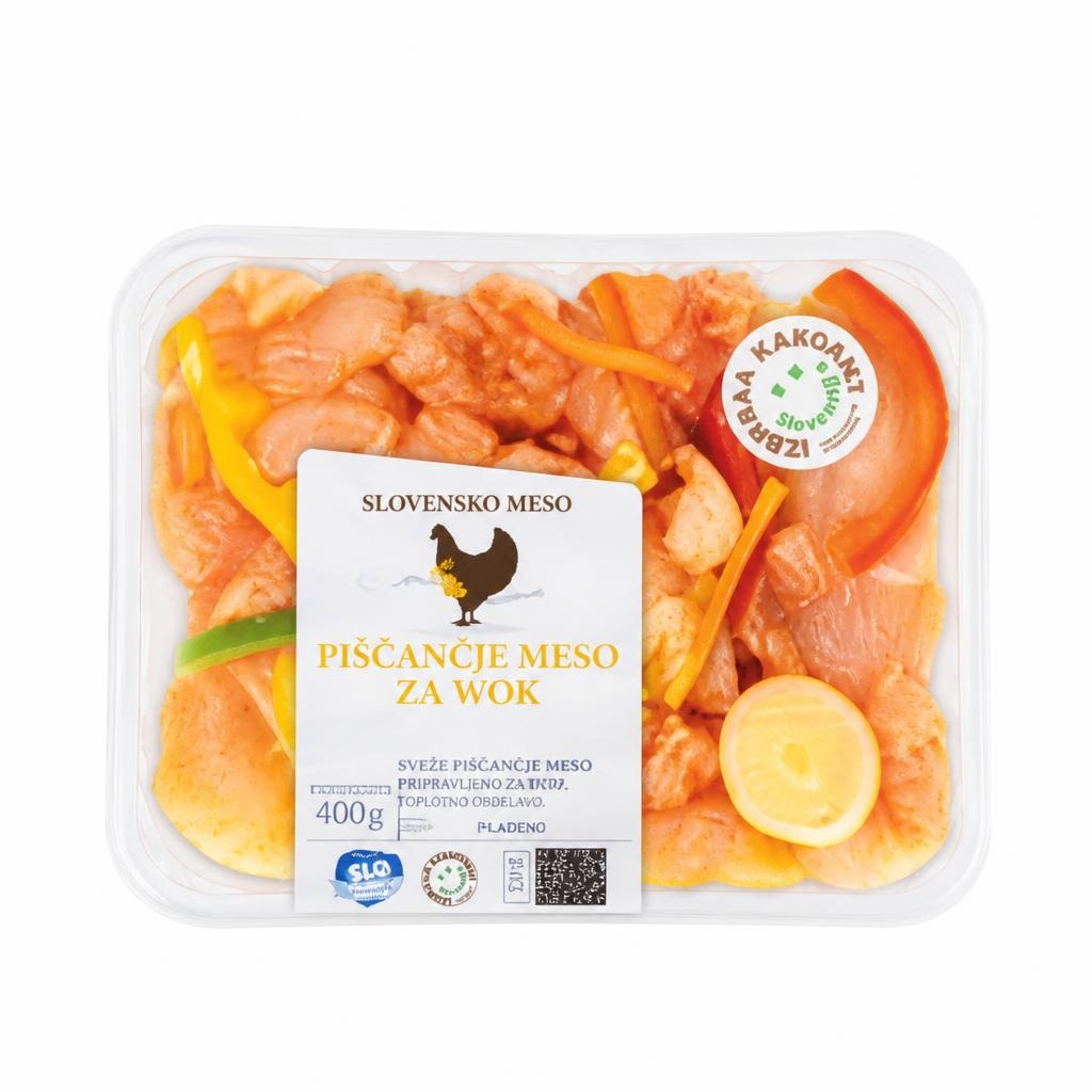 Piščančje meso za wok 400 g Pivka Akcija v trgovini Hofer