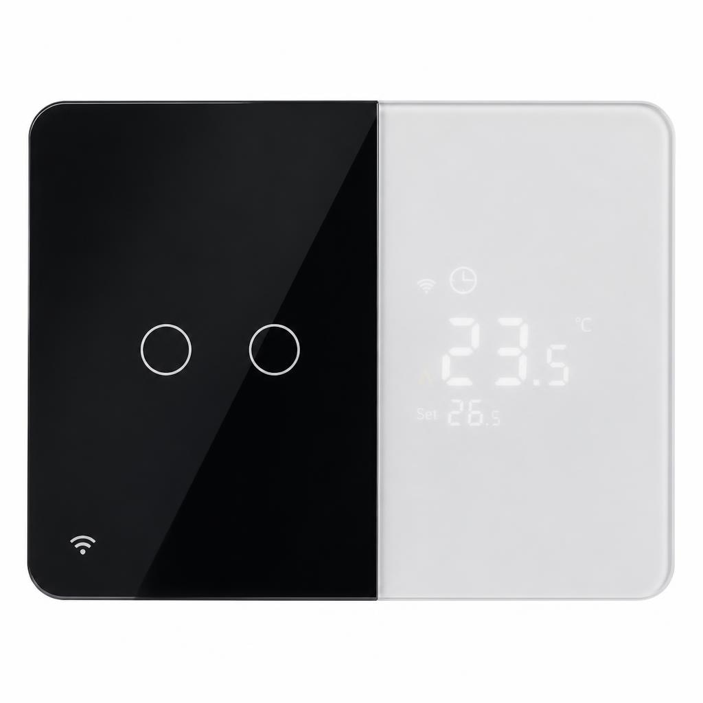 Elektro Smart Termostat WiFi 16 A ali 10A črn ali bel steklen Akcija v trgovini Jager