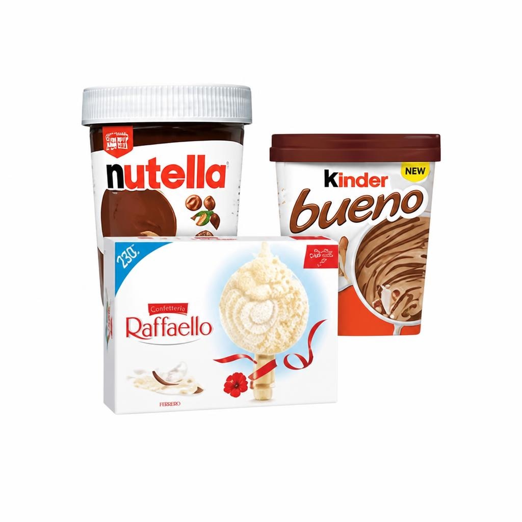 Sladoled Kinder, Raffaello ali Nutella od 200 do 470 g Kinder, Raffaello, Nutella - Akcija v trgovini Tuš