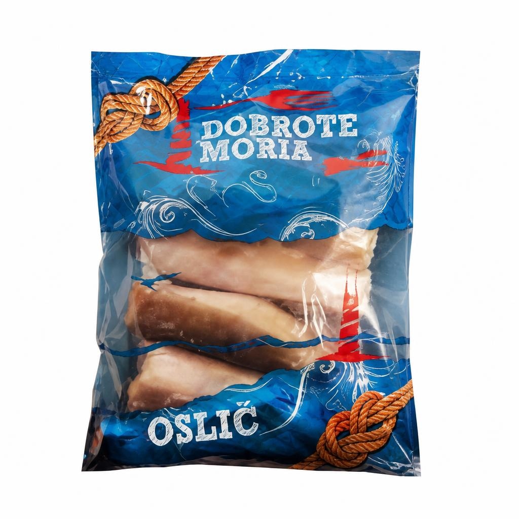 Oslič celi 760 g Dobrote Morja - Akcija v trgovini Jager