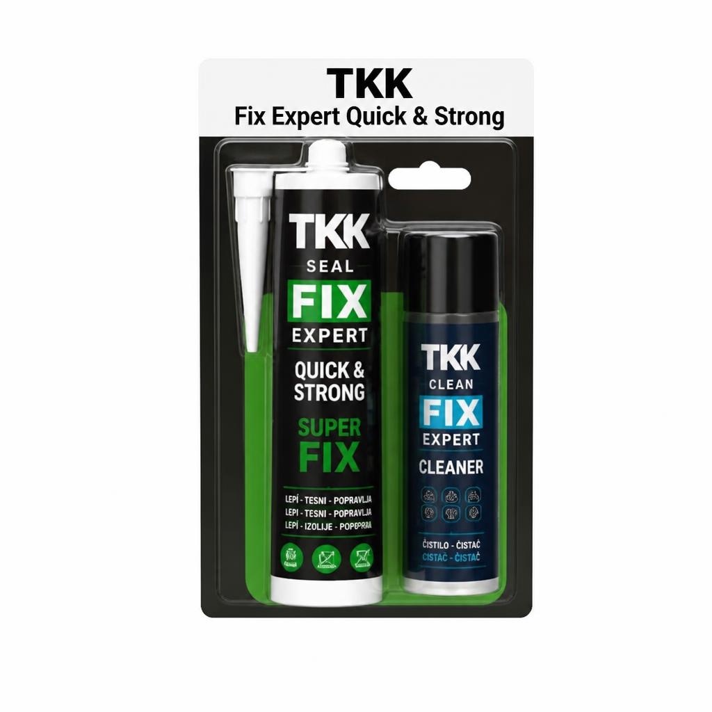 Set tesnilna masa TKK Fix Expert Quick & Strong 2 x 290 mL Akcija v trgovini Jager