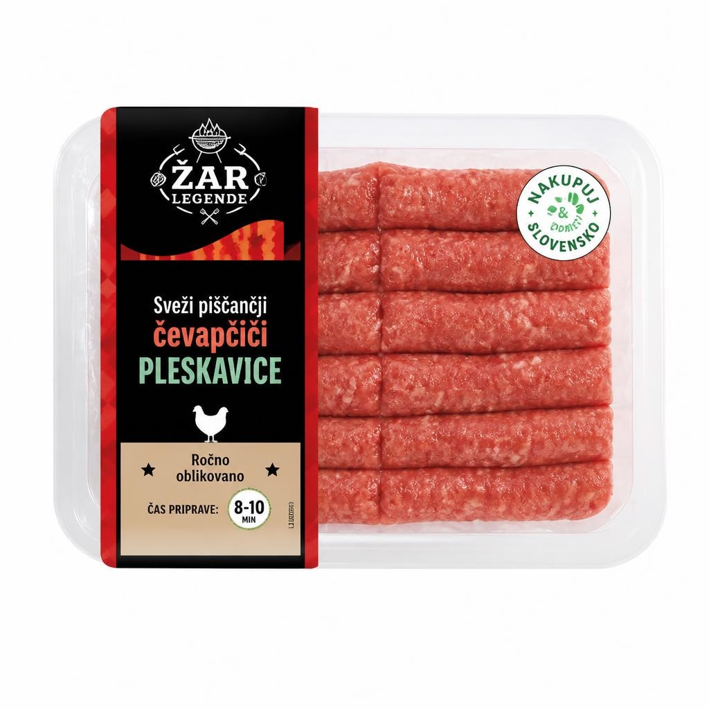 Žar legende sveži piščančji čevapčiči/pleskavice 400 g Akcija v trgovini Lidl